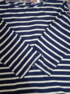 Classic Striped Navy and White Top