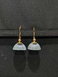 Elegant Silk Thread Jhumka Earrings