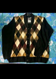 Argyle Cardigan Sweater