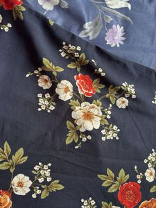 Chic Floral Print Cold Shoulder Dress