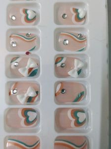 Korean Poligel Nails ( Set Of 24 Pieces)
