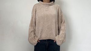 Cozy Beige Turtleneck Sweater
