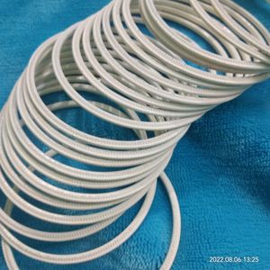White Matt cut finishing bangles pcs of 22