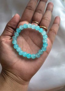 Blue &amp; White Beaded Bracelet Set