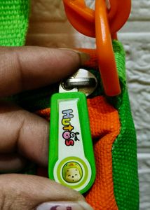 Vibrant Orange &amp; Green Duffle Bag