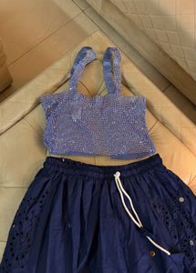 COMBO ALERT 🚨 Sparkly Crop Top &amp; Maxi Skirt Set