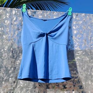 Blue Sleeveless Top