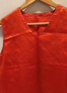 Satin V-Neck Sleeveless Top