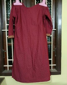 Maroon Kurta Set with Dupatta ❤️