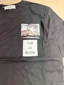 Men's Black Layered T-Shirt