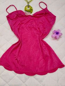 Embellished Hot Pink Camisole Top