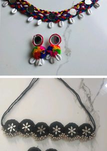 Navratri special necklace in earrings
