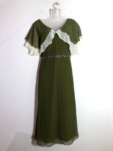 Olive Green Embroided Dress(Women’s)