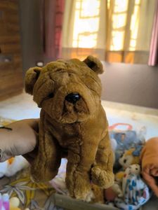 Cute Brown Plush Dog Toy