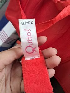 Red Seamless Bra