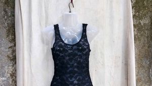 17279.Black Lace Tank Top