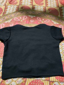 Classic Black Cropped Top