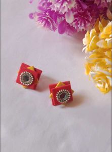 Handmade Yellow &amp; Orange Earrings