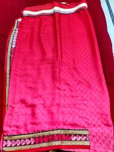 Gorgeous Red Pink Saree❤️🌸
