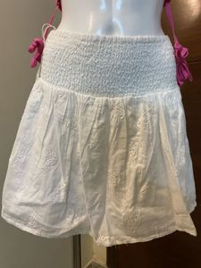 Ruched embroidered Skirt 🎀
