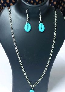 Neck pendent chain Gold silver eyerring Combo evil