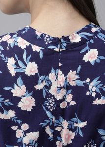 Chic Floral Cut-Out Maxi Dress