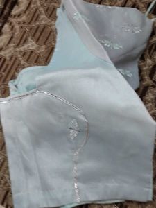 Elegant Light Blue Blouse