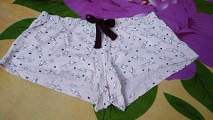 Cute Paper Plane Pajama Shorts