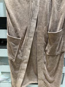 Cozy Brown Robe with Pockets