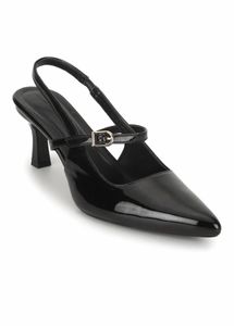 Chemistry Patent Slingback Heels