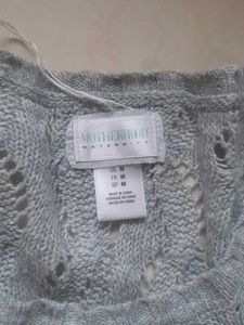Gray Knit Tunic Top