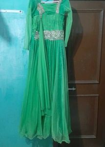 Elegant Green Ethnic Gown