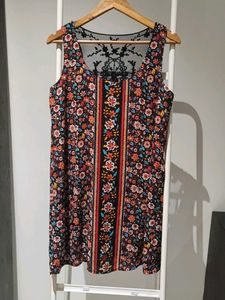 Floral Print Sleeveless Dress