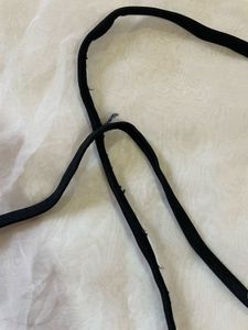 Black Embroidered Bikini Top