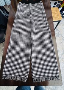 Checkered Wide Leg Pants