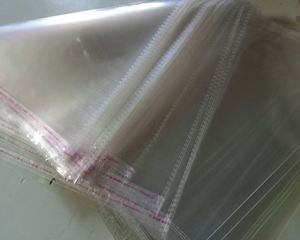 50 Piece Polythene Clear Bag Size 10''×16'' Transparent