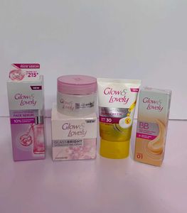 Glow&lovely Face Serum,moisturizer,Sunscreen,cream
