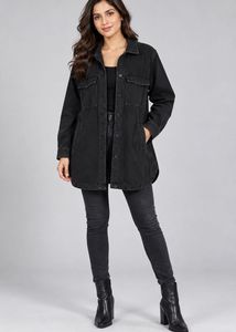 Zara Black Denim Jacket