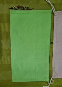 2 Small round pillow / Bolster Covers: pink green