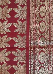 Elegant Red &amp; Gold Silk Saree