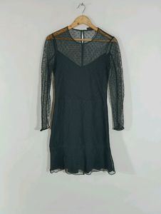 Black Net Western Dress (Women)