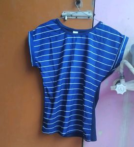 Blue Check Top For Women's Lining to