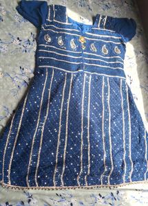 Stunning Blue Sequined Lehenga Choli