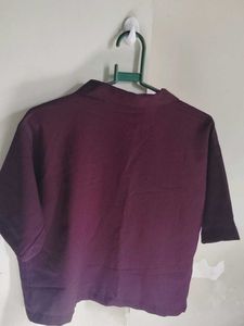Stylish Purple Button-Up Shirt