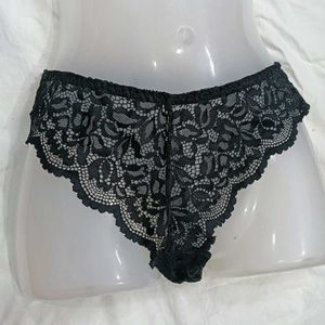 Black Lace 🅾️Thong Panty