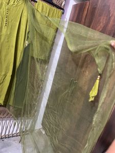 Elegant Olive Green Kurta Set