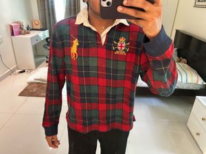 Ralph Lauren Rare vintage Plaid Rugby Shirt