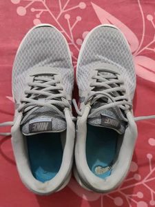 Grey Nike Athletic Shoes