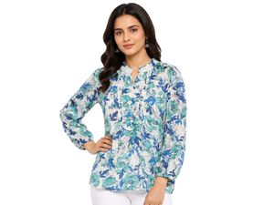 Beautiful Floral Blouse Top Flower Printed