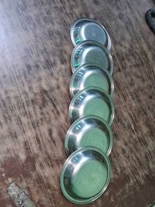 Set of 6 Vintage Metal Bowls